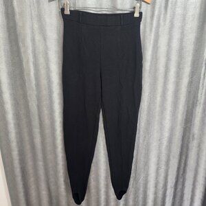 Vintage Plein Sud Black Stirrup Stretch Pants Leggings 38/6 Made in France